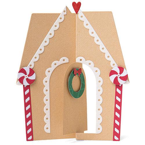 Sizzix - Thinlits Dies - Card, Gingerbread House-ScrapbookPal