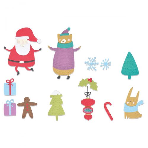 Sizzix - Thinlits Dies - Doodle Christmas-ScrapbookPal