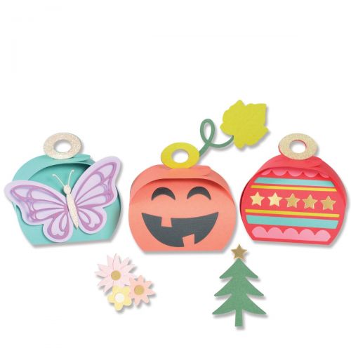 Sizzix - Thinlits Dies - Holiday Gift Box-ScrapbookPal