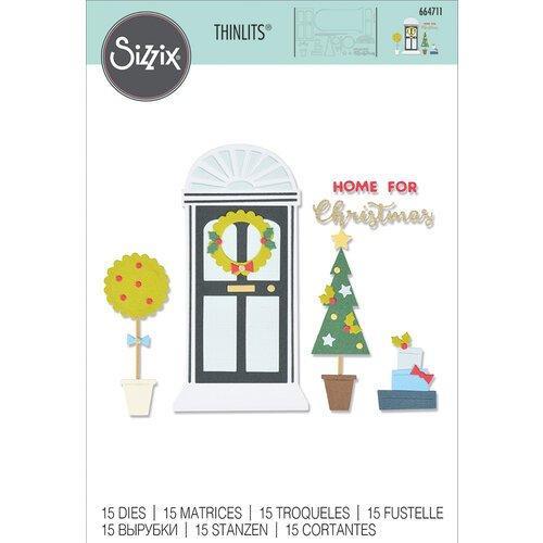Sizzix - Thinlits Dies - Home for Christmas-ScrapbookPal