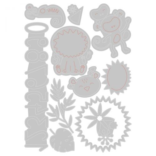 Sizzix - Thinlits Dies - Jungle Fun-ScrapbookPal