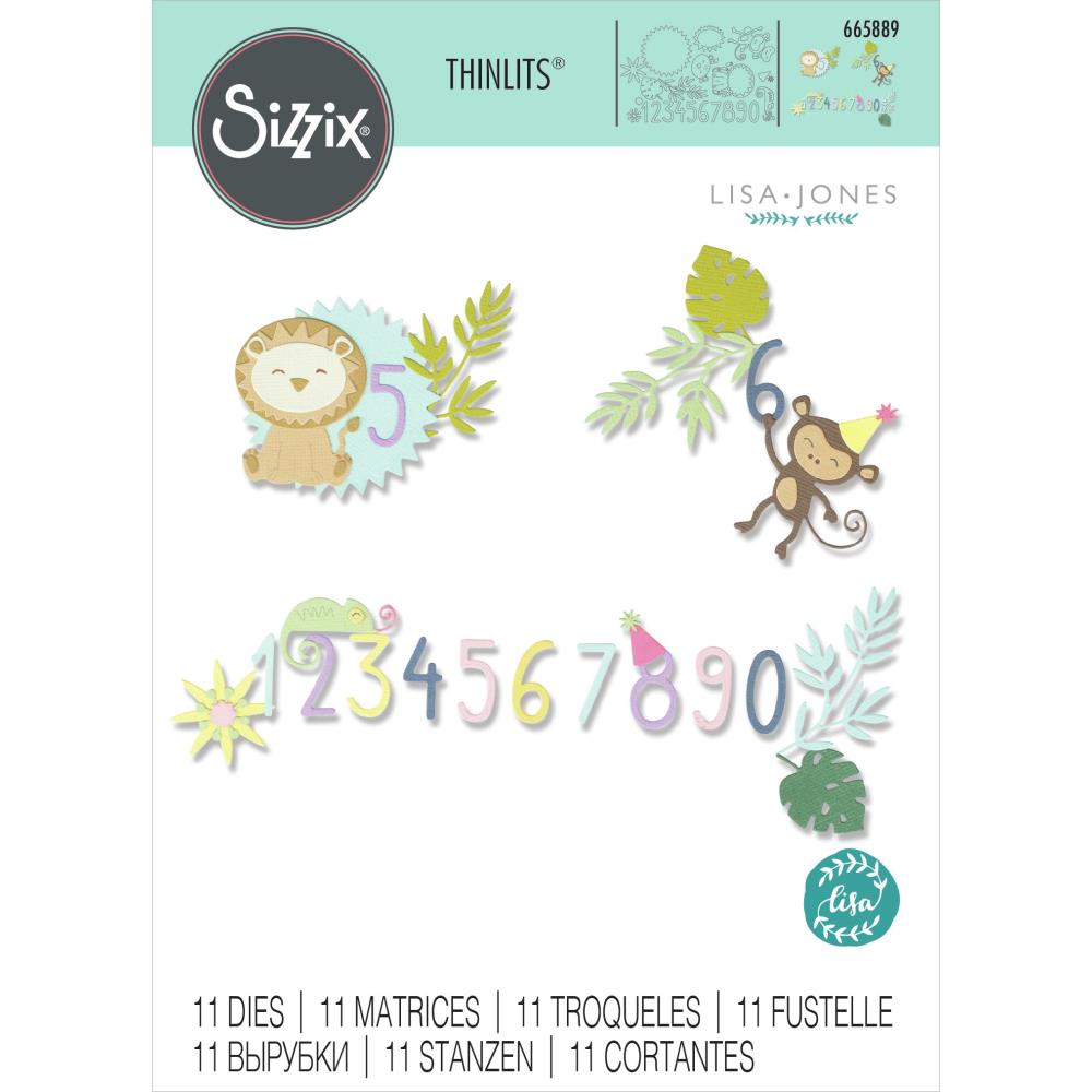 Sizzix - Thinlits Dies - Jungle Fun-ScrapbookPal