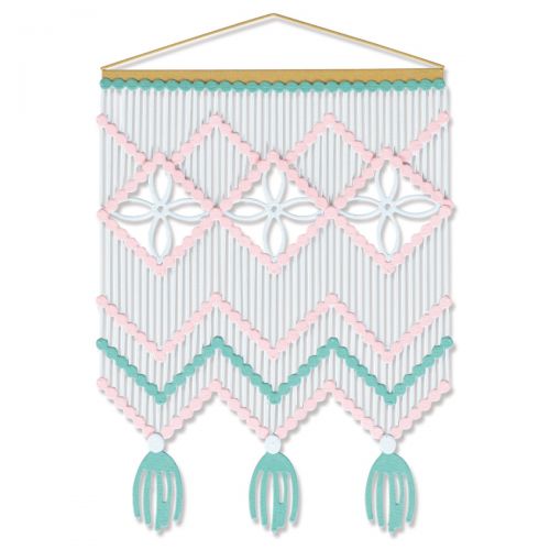 Sizzix - Thinlits Dies - Macramé Card Front-ScrapbookPal