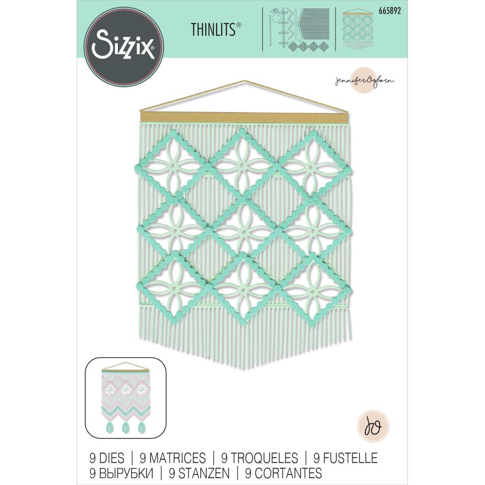 Sizzix - Thinlits Dies - Macramé Card Front-ScrapbookPal