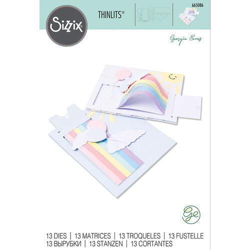 Sizzix - Thinlits Dies - Rainbow Slider Card-ScrapbookPal