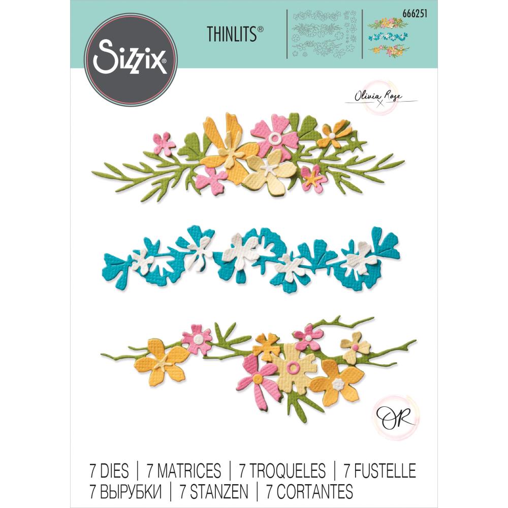 Sizzix - Thinlits Dies - Woodland Borders-ScrapbookPal