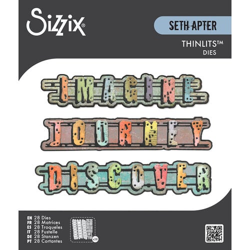 Sizzix - Thinlits Dies - Word Wafers 