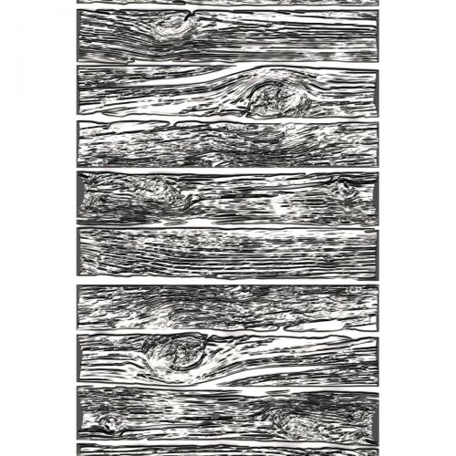 Sizzix - Tim Holtz - 3-D Texture Fades Embossing Folder - Mini Lumber-ScrapbookPal