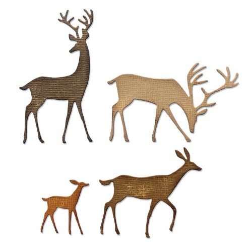 Sizzix - Tim Holtz - Thinlits Dies - Darling Deer-ScrapbookPal