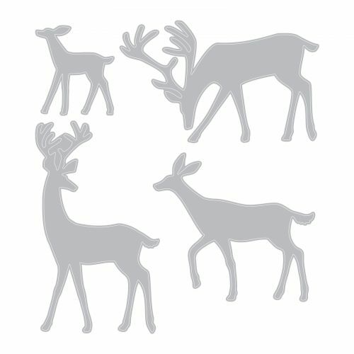 Sizzix - Tim Holtz - Thinlits Dies - Darling Deer-ScrapbookPal