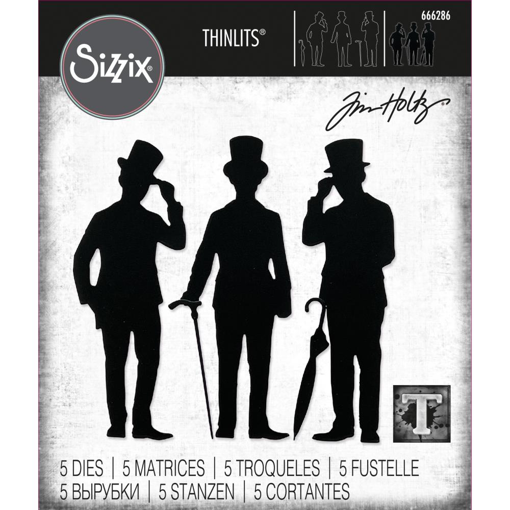 Sizzix - Tim Holtz - Thinlits Dies - Gentlemen-ScrapbookPal