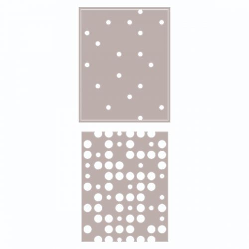 Sizzix - Tim Holtz - Thinlits Dies - Layered Dots - Scratch &amp; Dent-ScrapbookPal