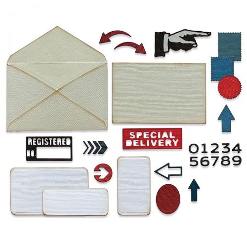 Sizzix - Tim Holtz - Thinlits Dies - Postale-ScrapbookPal