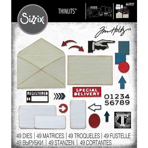 Sizzix - Tim Holtz - Thinlits Dies - Postale-ScrapbookPal
