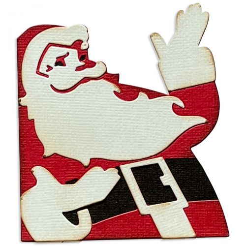 Sizzix - Tim Holtz - Thinlits Dies - Retro Santa-ScrapbookPal