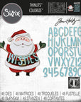 Sizzix - Tim Holtz - Thinlits Dies - Santa Greetings Colorize-ScrapbookPal