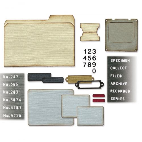 Sizzix - Tim Holtz - Thinlits Dies - Specimen-ScrapbookPal