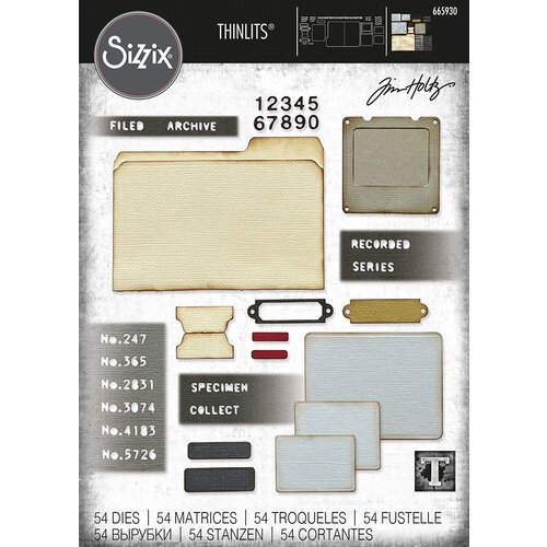 Sizzix - Tim Holtz - Thinlits Dies - Specimen-ScrapbookPal