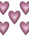 Sizzix - Tim Holtz - Thinlits Dies - Stacked Tiles, Hearts-ScrapbookPal