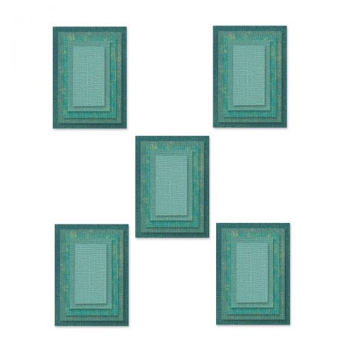 Sizzix - Tim Holtz - Thinlits Dies - Stacked Tiles, Rectangles-ScrapbookPal