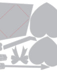 Sizzix - Tim Holtz - Thinlits Dies & Texture Fades Embossing Folder - Vault Love Notes - Scratch & Dent-ScrapbookPal