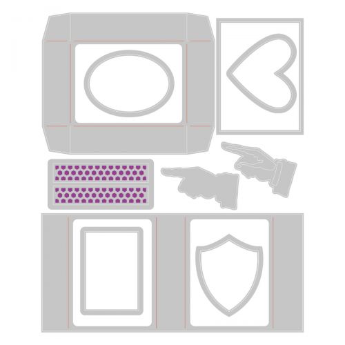 Sizzix - Tim Holtz - Thinlits Dies - Vault Matchbox-ScrapbookPal