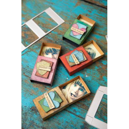 Sizzix - Tim Holtz - Thinlits Dies - Vault Matchbox-ScrapbookPal