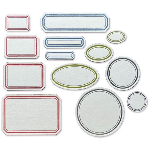Sizzix - Tim Holtz - Thinlits Dies - Vintage Labels-ScrapbookPal