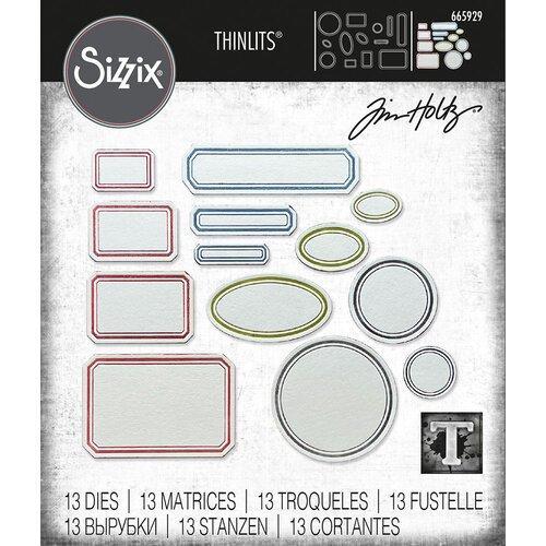 Sizzix - Tim Holtz - Thinlits Dies - Vintage Labels-ScrapbookPal