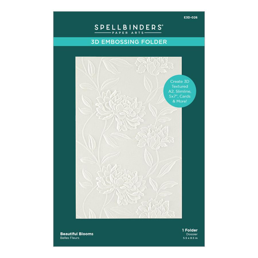 Spellbinders - 3D Embossing Folder - Beautiful Blooms-ScrapbookPal