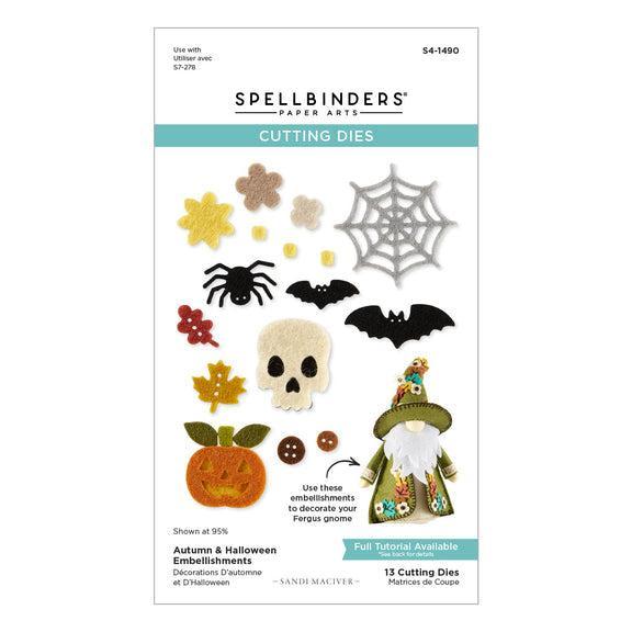 Spellbinders - 3D Felt Décor Collection - Dies - Autumn &amp; Halloween Embellishments-ScrapbookPal