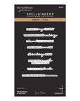 Spellbinders - All My Senses Collection - Letterpress + Foil Plate & Cut - All My Senses Sentiments-ScrapbookPal