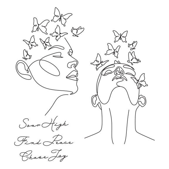 Spellbinders - All My Senses Collection - Letterpress + Foil Plate & Cut - Whisper Weave-ScrapbookPal