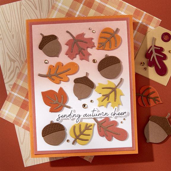 Spellbinders - Autumn Archives Collection - Dies - Falling Leaves-ScrapbookPal
