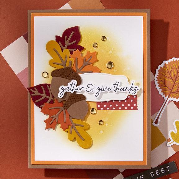Spellbinders - Autumn Archives Collection - Dies - Falling Leaves-ScrapbookPal