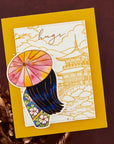 Spellbinders - Autumn in Kyoto Collection - Letterpress + Foil Plate & Dies - Autumn in Kyoto-ScrapbookPal