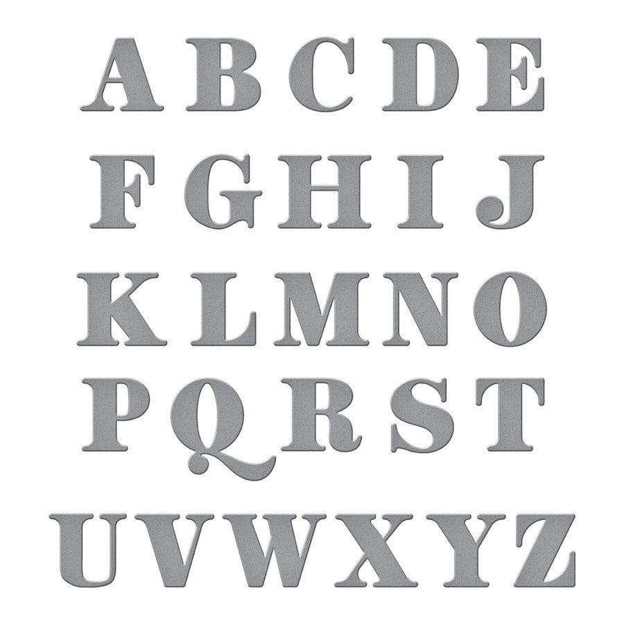 Spellbinders - Be Bold Collection - Dies - Be Bold Uppercase Alphabet-ScrapbookPal