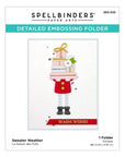 Spellbinders - Be Merry Collection - Embossing Folder - Sweater Weather-ScrapbookPal