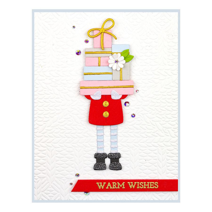 Spellbinders - Be Merry Collection - Embossing Folder - Sweater Weather-ScrapbookPal