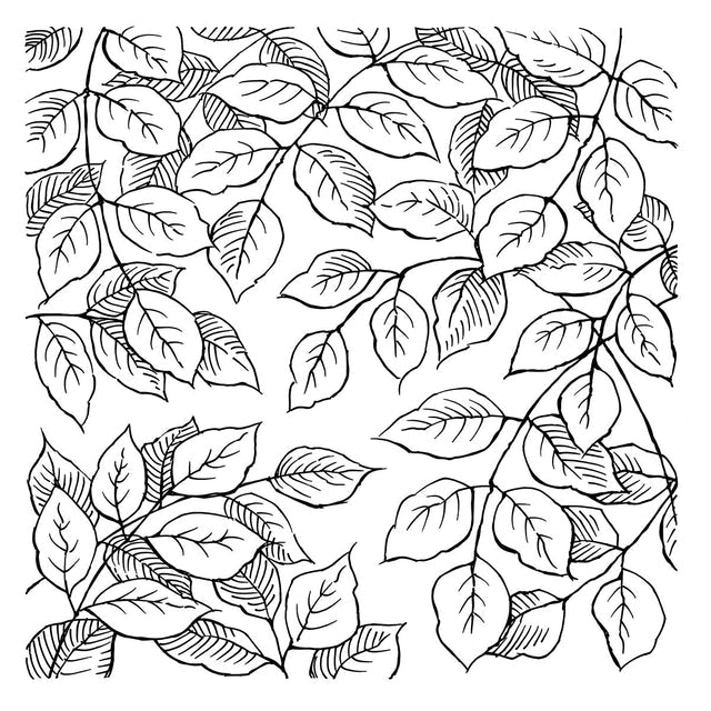 Spellbinders - Beautiful Backgrounds Collection - Cling Stamps - Stampendous Leafy Lines-ScrapbookPal