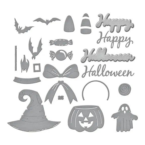 Spellbinders - Beautiful Wreaths Collection - Dies - Halloween Wreath Add-Ons-ScrapbookPal