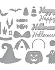 Spellbinders - Beautiful Wreaths Collection - Dies - Halloween Wreath Add-Ons-ScrapbookPal