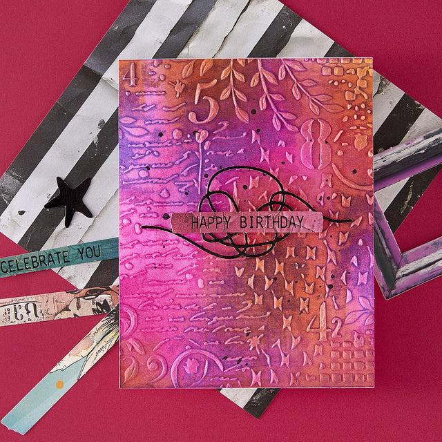 Spellbinders - Beautifully Imperfect Collection - 3D Embossing Folder - Distress Mix-ScrapbookPal