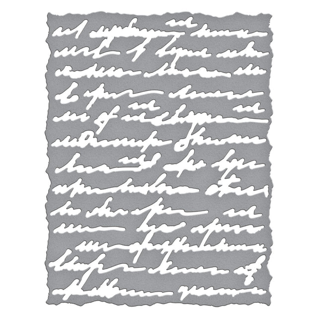 Spellbinders - Beautifully Imperfect Collection - Dies - Deckled Edge Script-ScrapbookPal