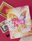Spellbinders - Beautifully Imperfect Collection - Press Plate & Dies - Butterfly Splatter-ScrapbookPal