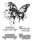 Spellbinders - Beautifully Imperfect Collection - Press Plate & Dies - Butterfly Splatter-ScrapbookPal