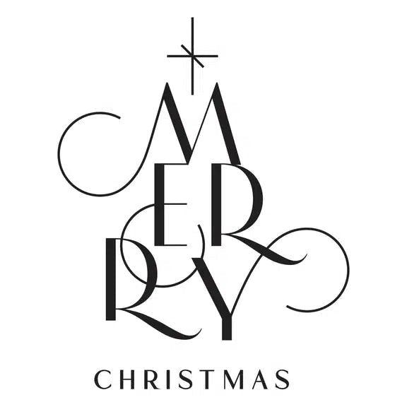 Spellbinders - BetterPress Christmas Collection - Press Plate - Chic Merry Christmas-ScrapbookPal