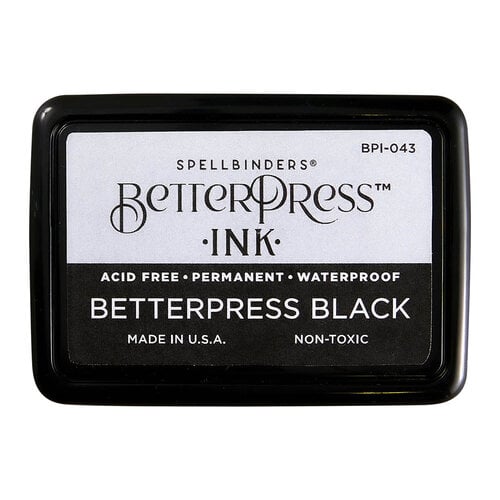 Spellbinders - BetterPress Ink Pad - Black-ScrapbookPal