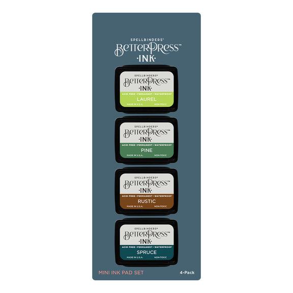 Spellbinders - BetterPress - Mini Ink Set - Woodlands-ScrapbookPal