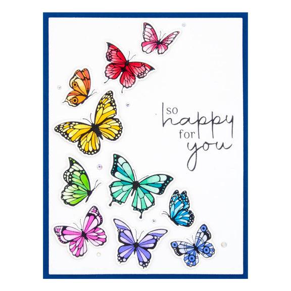 Spellbinders - BetterPress - Press Plate &amp; Dies - Butterfly Swirl-ScrapbookPal